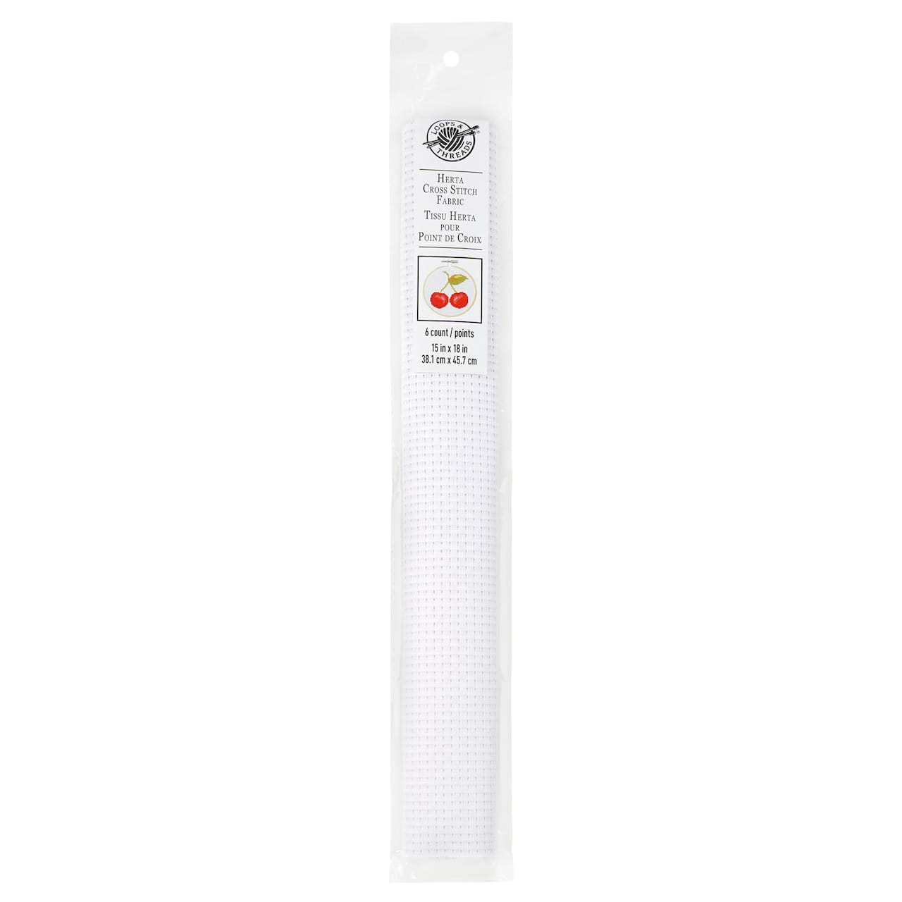 12 Pack: White Herta Cross Stitch Fabric by Loops & Threads®, 15" x 18"